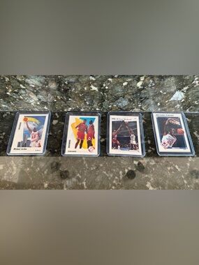 4 card lot Michael Jordan Vintage Basketball Cards